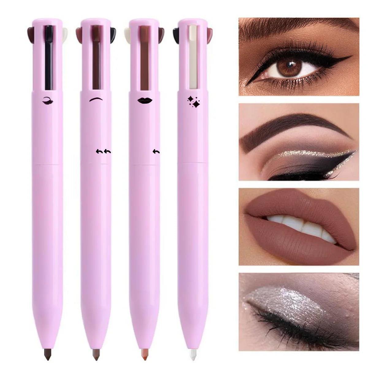 CRAYON 4-EN-1 MULTIFONCTION : LÈVRES - YEUX - SOURCILS